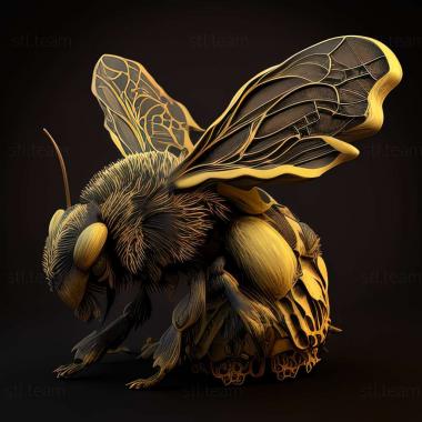 3D модель Bombus mesomelas (STL)